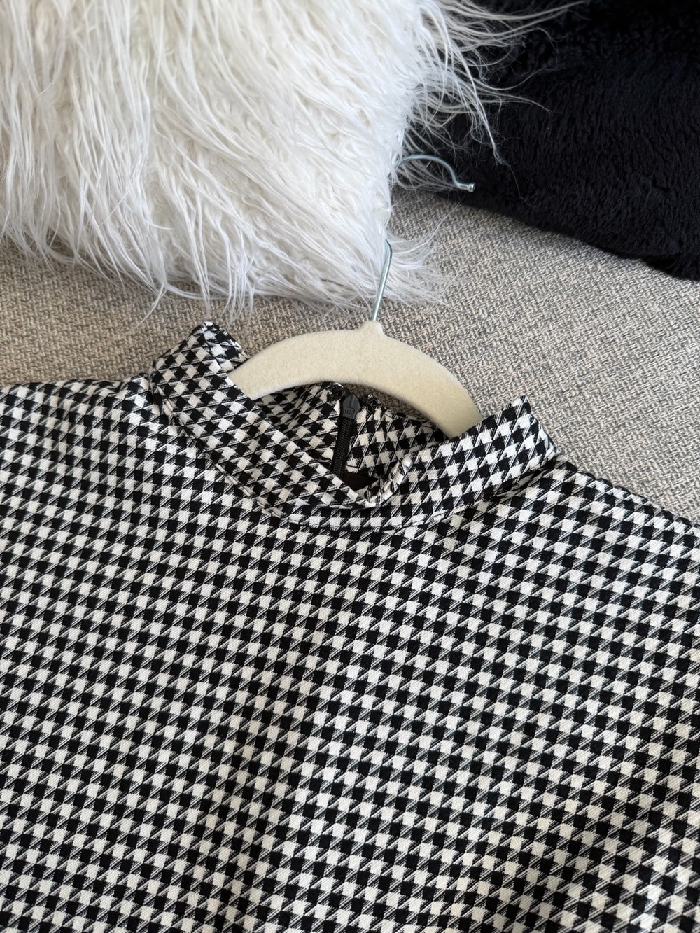 NWT H&M Houndstooth Shift Dress - Picture 4 of 9